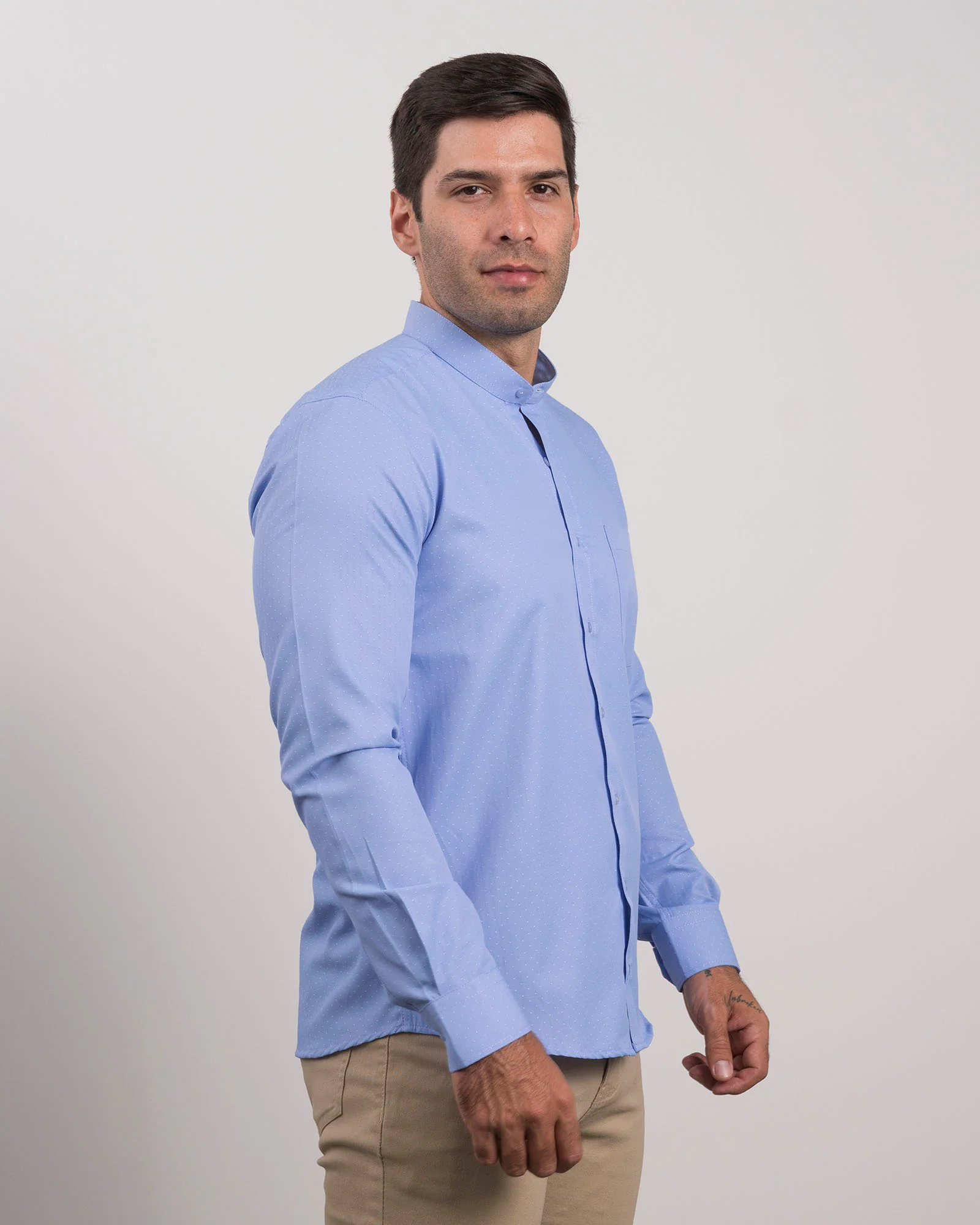 camisas con cuello chino
