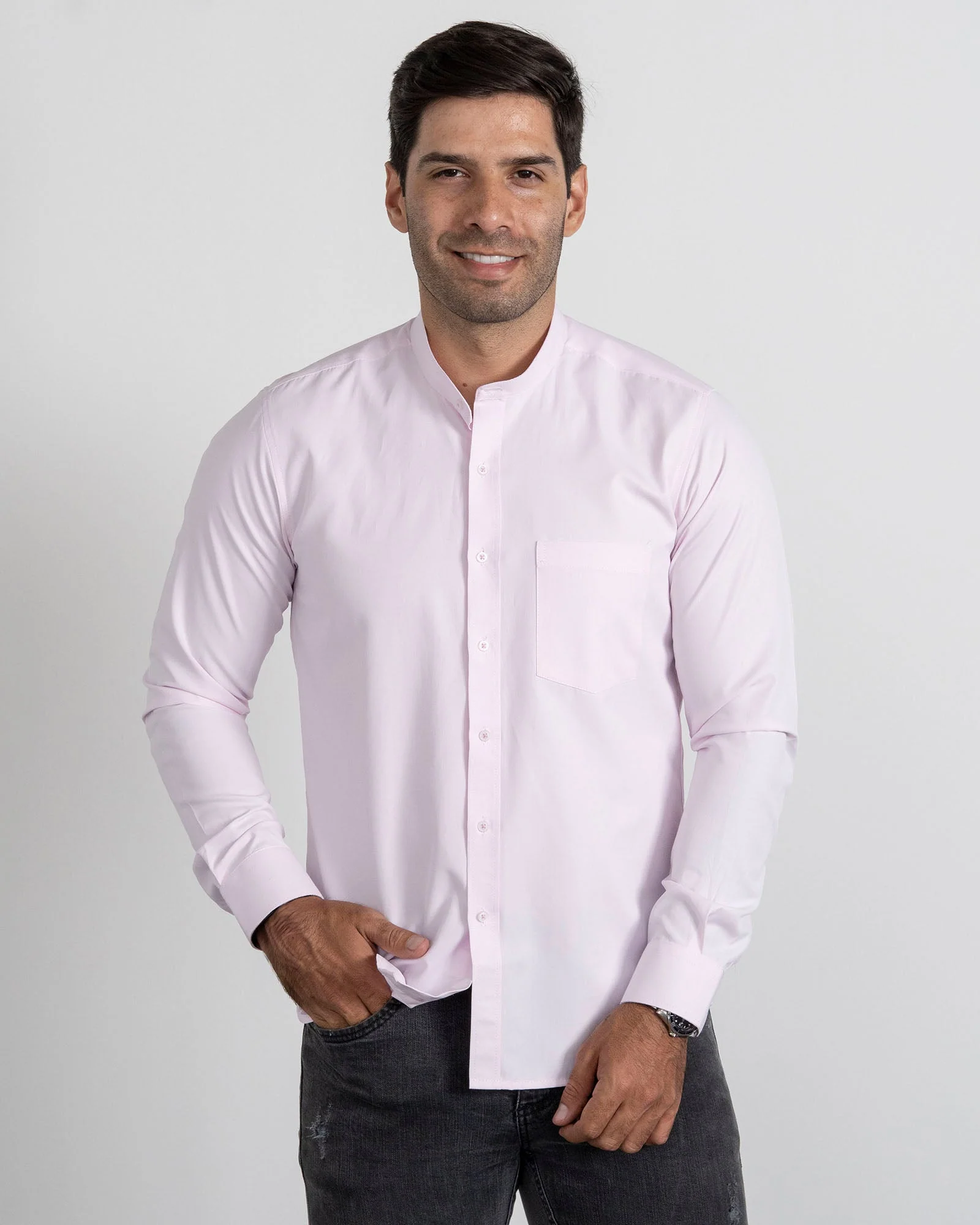 camisas con cuello mao
